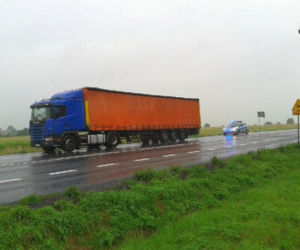 TIR pijanego kierowcy