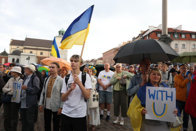 35 lat niepodległej Ukrainy. Obchody na Placu Zamkowym w Warszawie