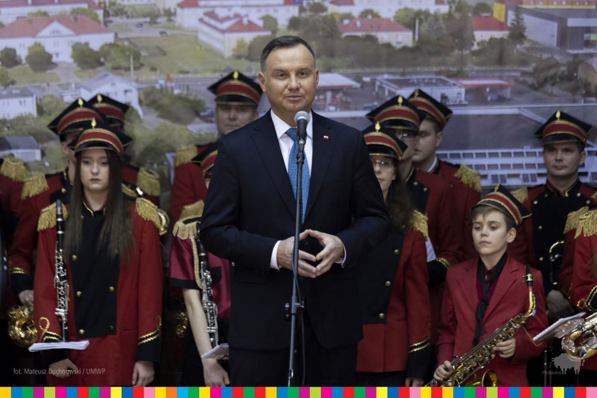 Kolno. Prezydent Andrzej Duda w Podlaskiem