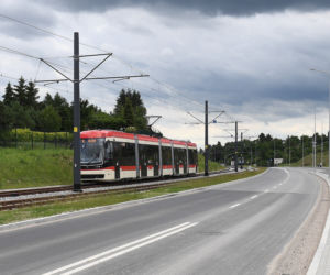 Tramwaje na alei Adamowicza [ZDJĘCIA]