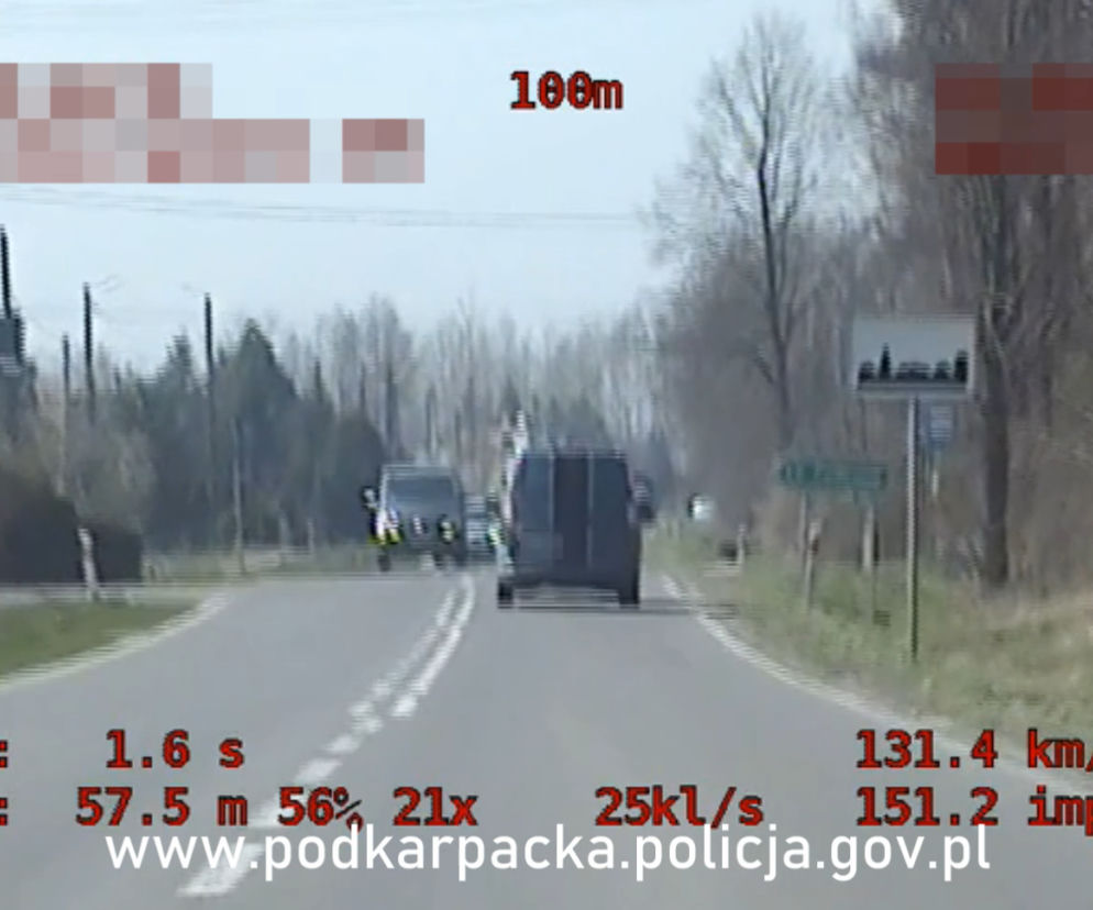 Podkarpacie: Kompletnie pijany pędził 131 km/h w terenie zabudowanym