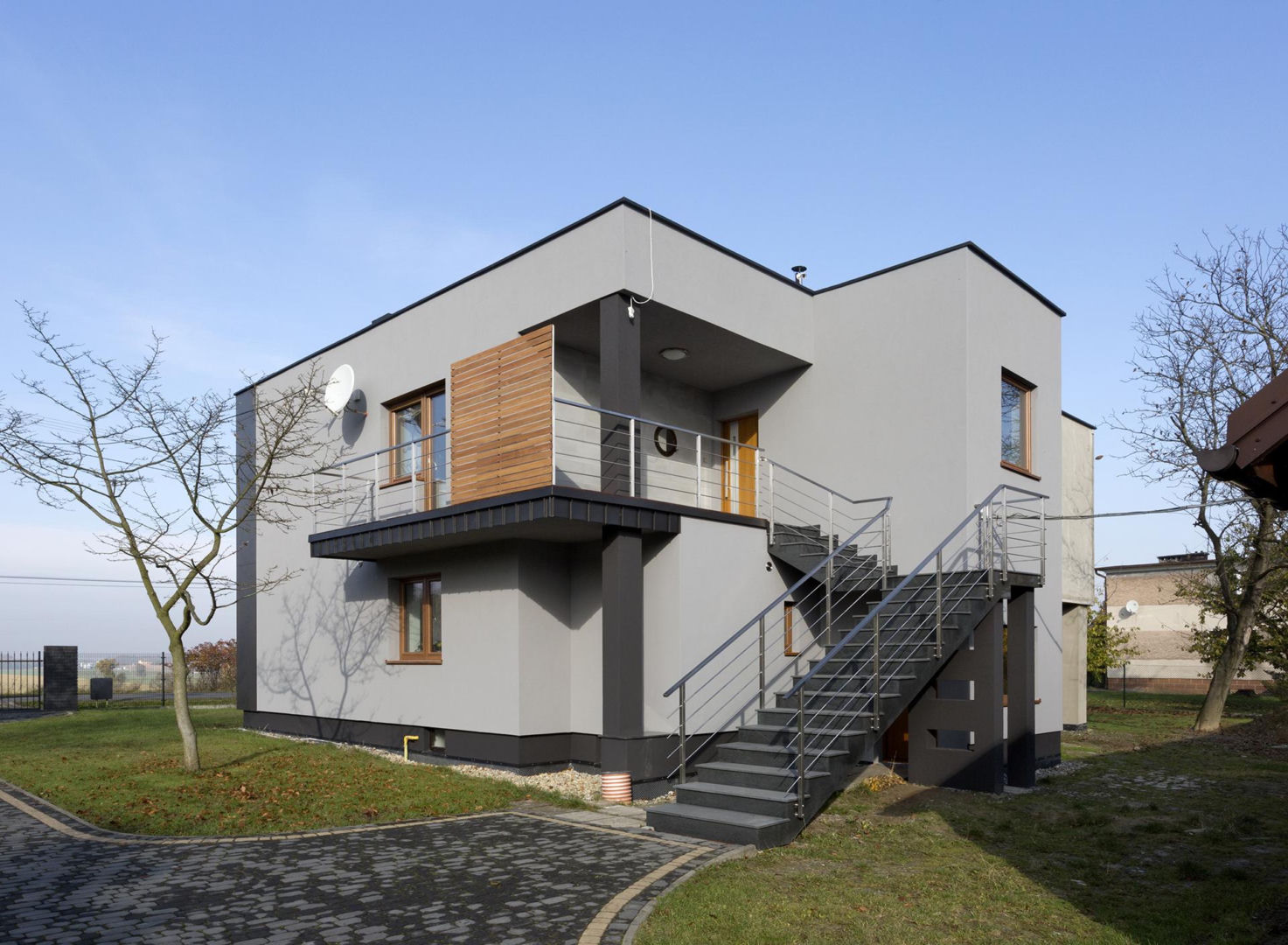 Schody zbiegowe zewnętrzne