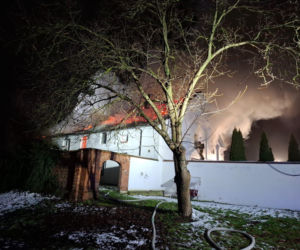 Pożar stadniny w Mosznie