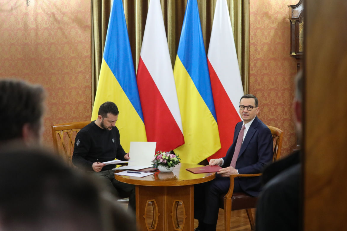 Spotkanie Wołodymyra Zełenskiego z Mateuszem Morawieckim 