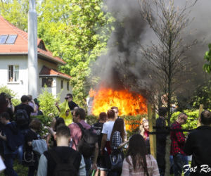 Wrocław: Pożar na pochodzie juwenaliowym [ZDJĘCIA]