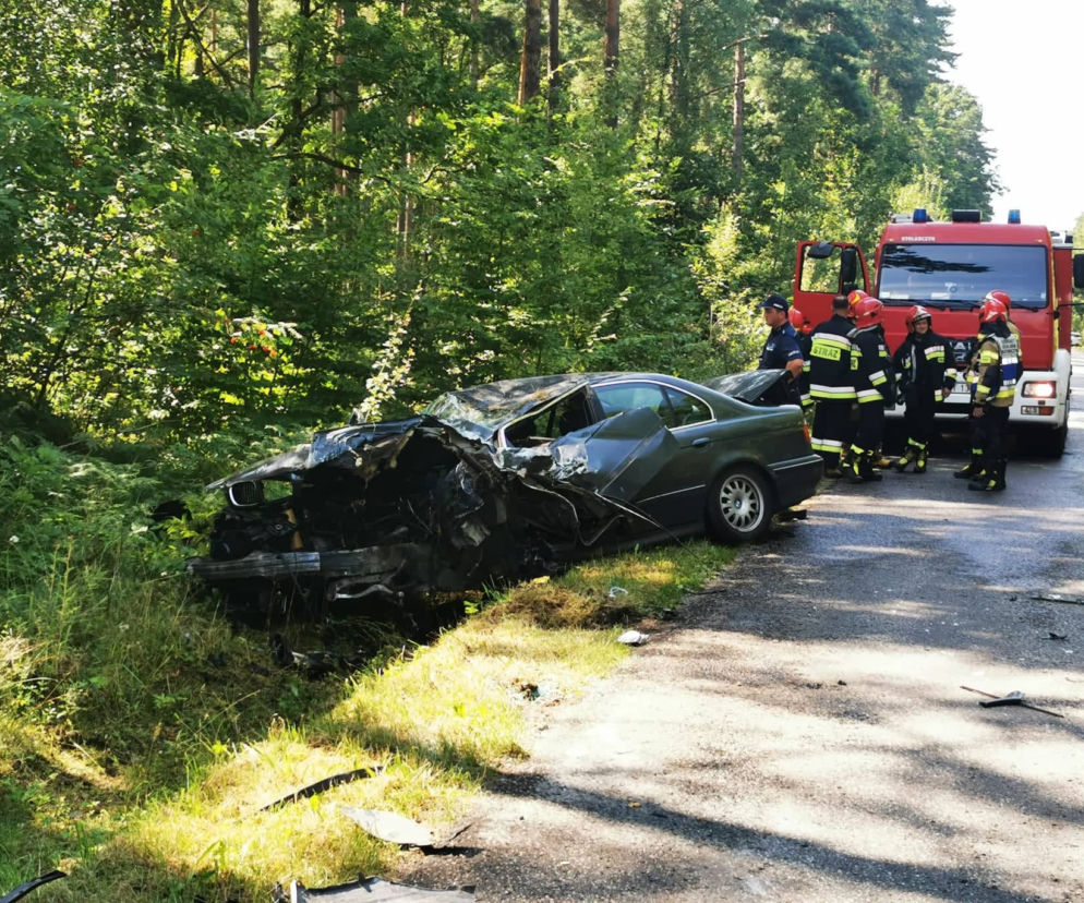 Wypadek między Adamowem a Starachowicami. Kierowca BMW miał 3 promile