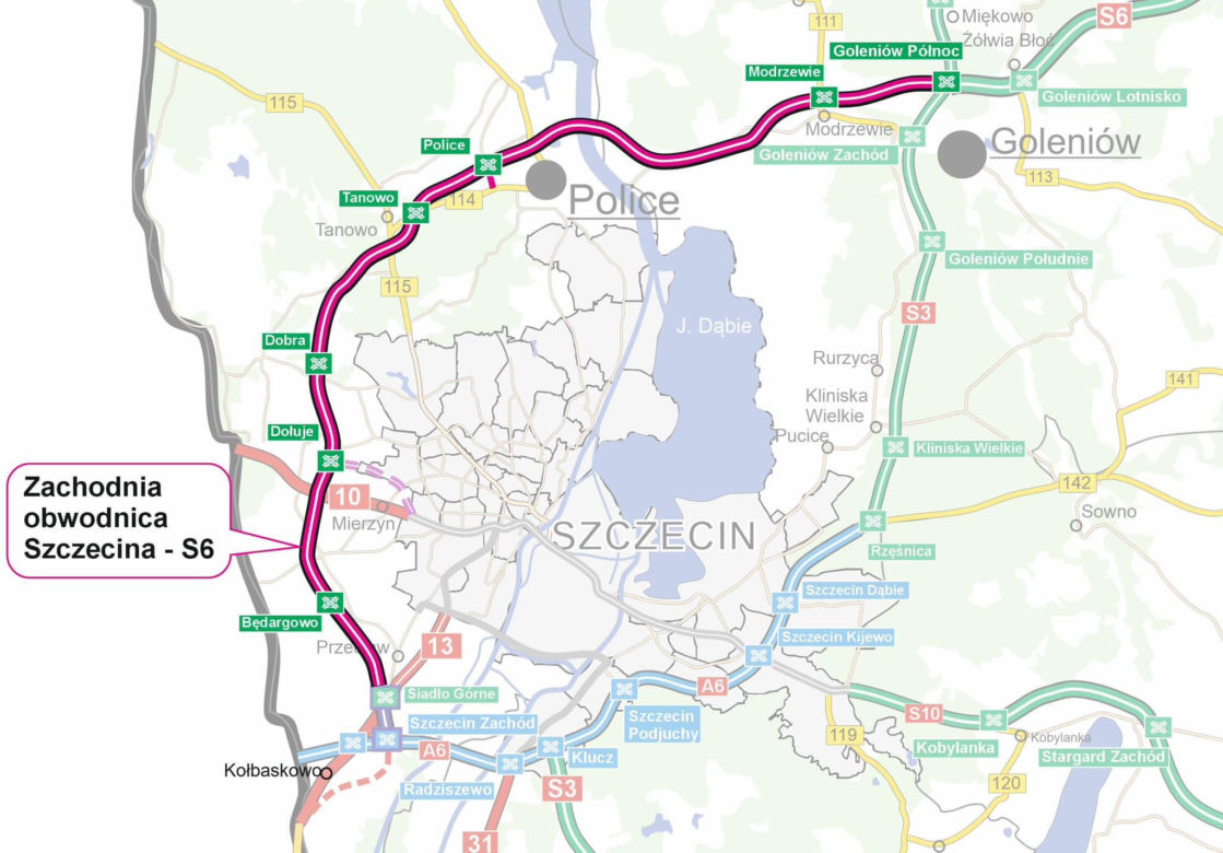 Wizualizacja rewitalizacji Zachodniej Obwodnicy S6
