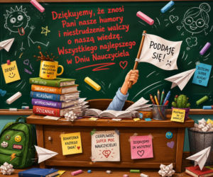 Zabawna kartka z okazji Dnia Nauczyciela