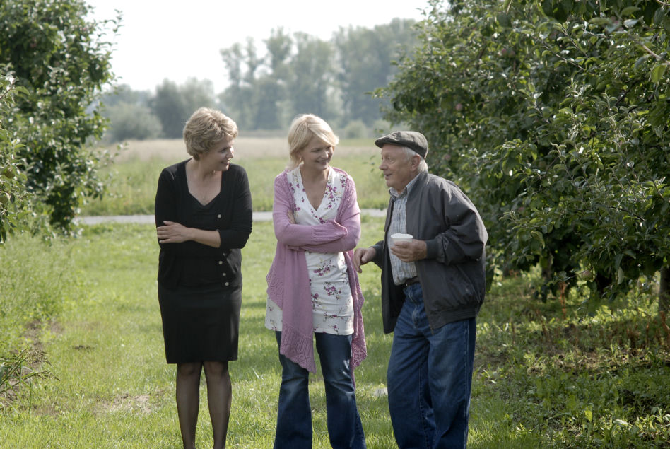 M jak miłość: Lucjan (Witold Pyrkosz), Hanka (Małgorzata Kożuchowska), Marysia (Małgorzata Pieńkowska) 