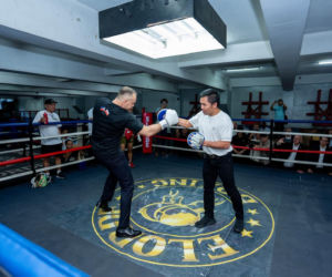 Karol Nawrocki i Manny Pacquiao