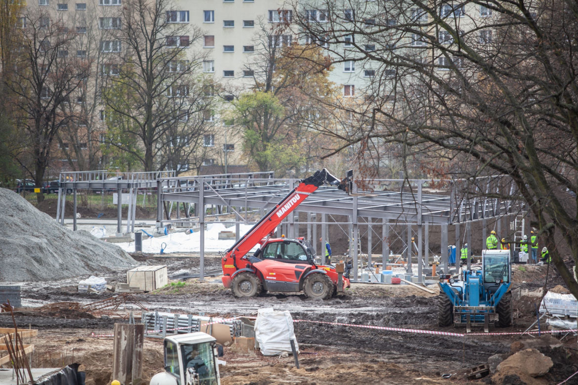 Budowa Fabryki Wody - grudzień 2020