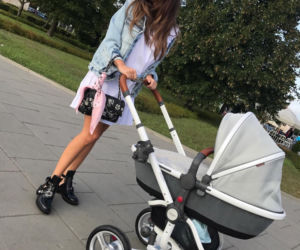 NATALIA SIWIEC NA SPACERZE Z CÓRKĄ