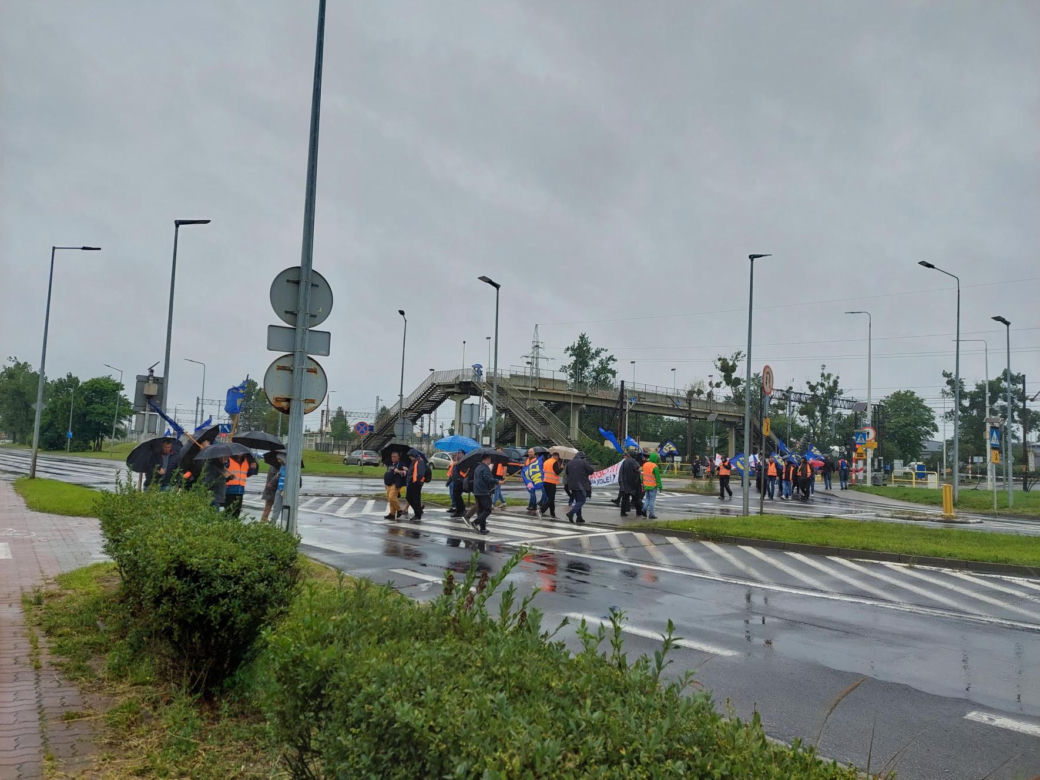 Strajk kolejarzy Bydgoszcz 28.07.25