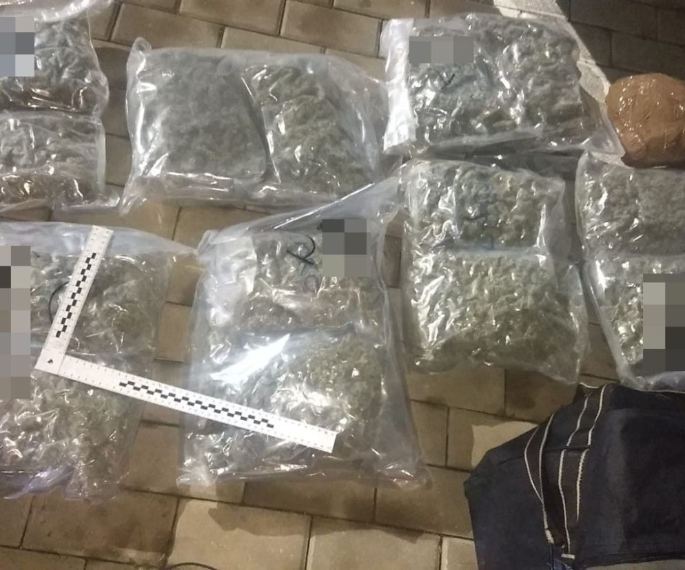 62-latek przewoził w bagażniku prawie 7,5 kg marihuany