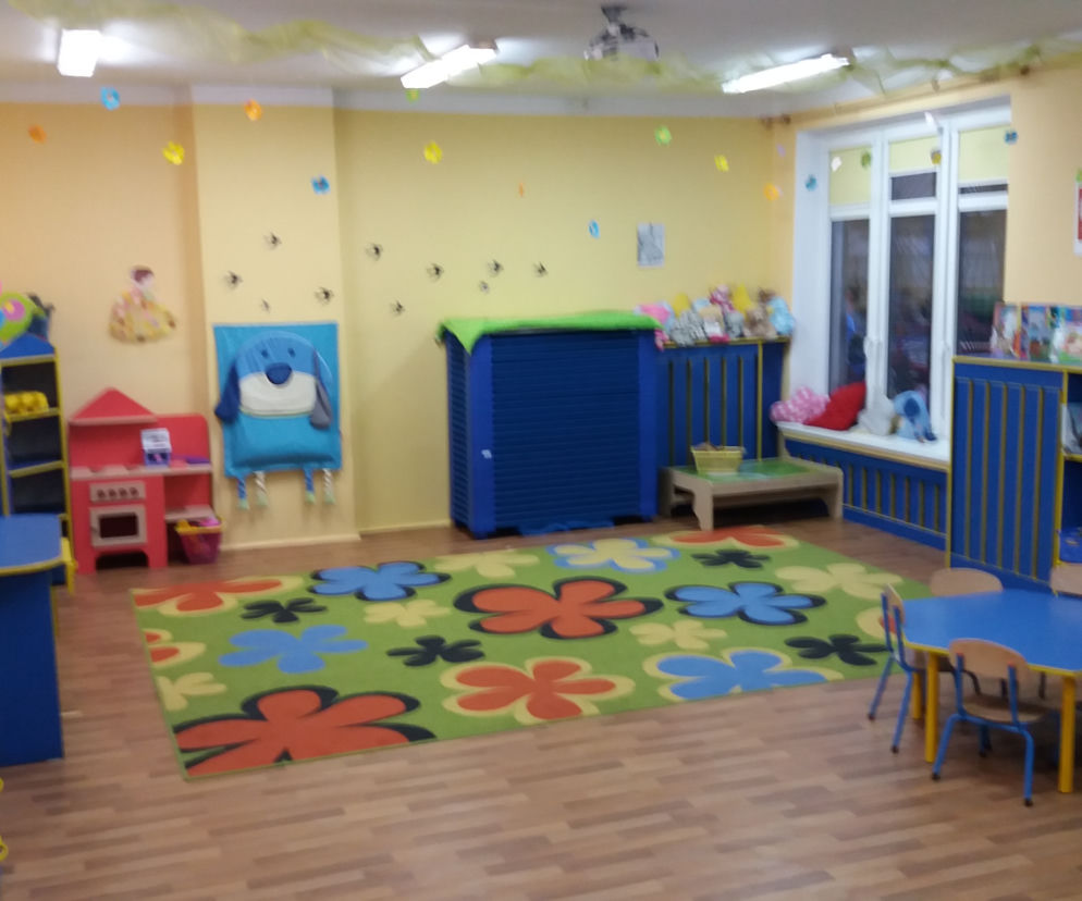 Pusta sala w Przedszkolu nr 39 Leśne Ludki w Poznaniu