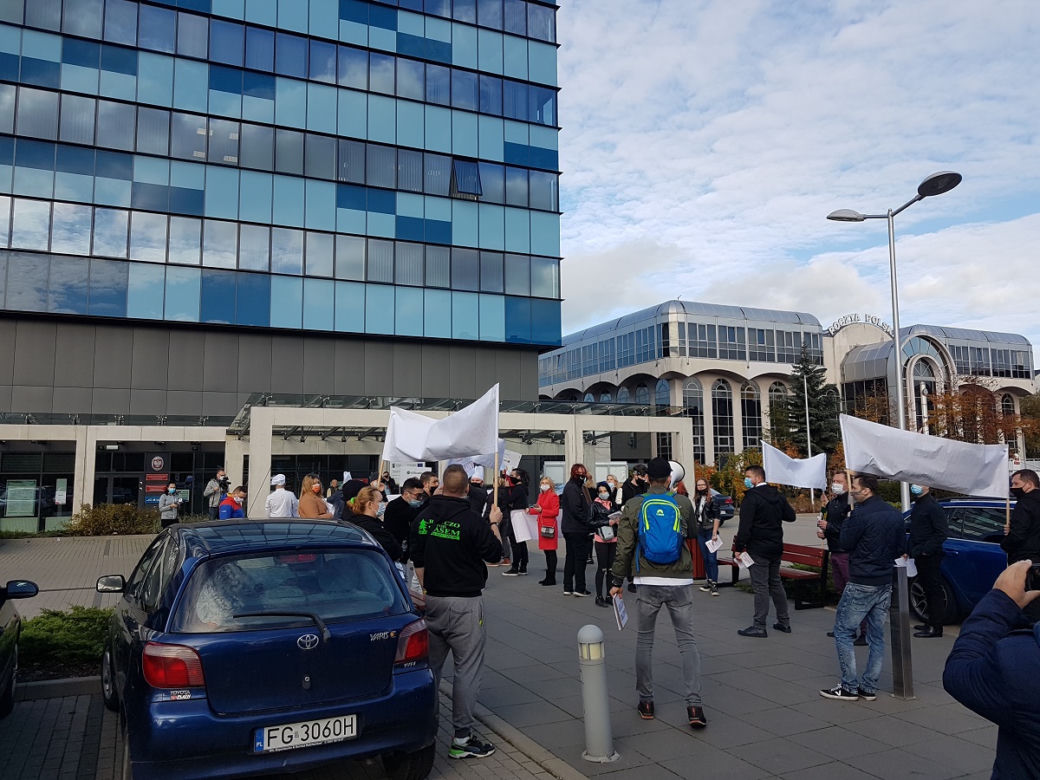 Zobaczcie jak przebiegał protest. 