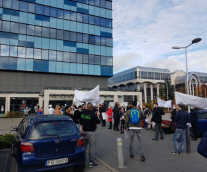 Zobaczcie jak przebiegał protest. 