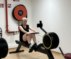 Joanna Scheuring-Wielgus na siłowni