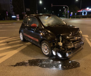 Wypadek drogowy, Warszawa, skrzyżowanie ul. Poligonowej z Ostrobramską