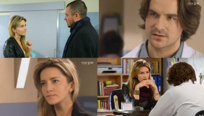 NA DOBRE i NA ZŁE. Hana Goldberg (Kamilla Baar), Piotr Gawryło (Marek Bukowski), Szymon Dryl (Piotr Stramowski)