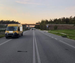 Śmiertelny wypadek pod Puławami. Rowerzysta zginął na miejscu