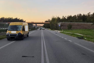 Śmiertelny wypadek pod Puławami. Rowerzysta zginął na miejscu
