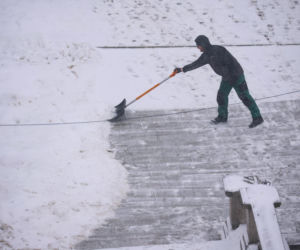 Intensywne opady śniegu w Warszawie (14.01.2026)