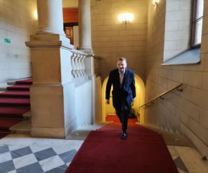 Pierwszy dzień w pracy nowego prezydenta Krakowa Łukasza Gibały