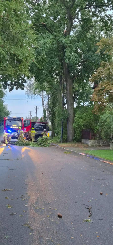 Skutki burz w Siedlcach i powiecie siedleckim