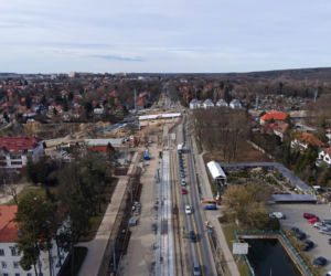 Budowa węzła Łękno - marzec 2021