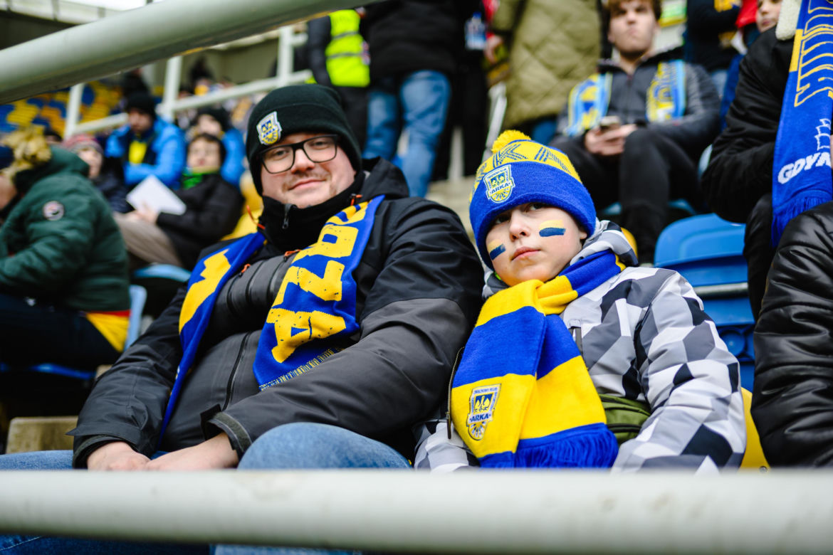 Arka Gdynia - GKS Katowice: Zdjęcia kibiców z meczu 22. kolejki PKO BP Ekstraklasy