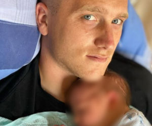 Piotr Zieliński z synem