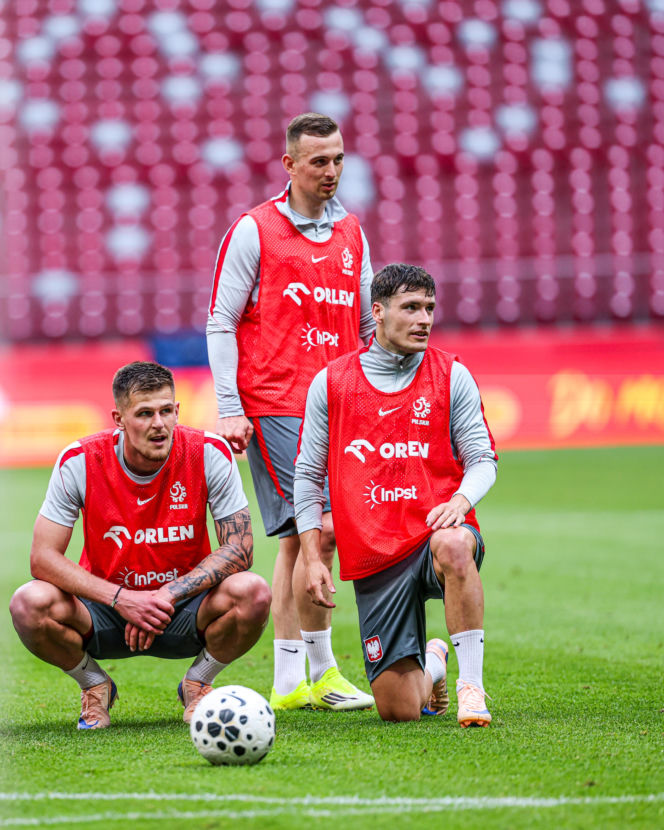 Robert Lewandowski i trening reprezentacji Polski