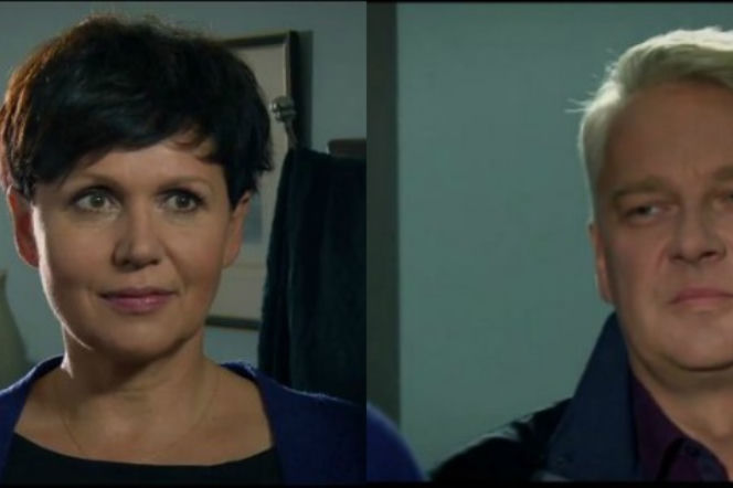 M jak miłość odcinek 1276 Robert Bilski (Zbigniew Stryj) Marysia (Małgorzata Pieńkowska)