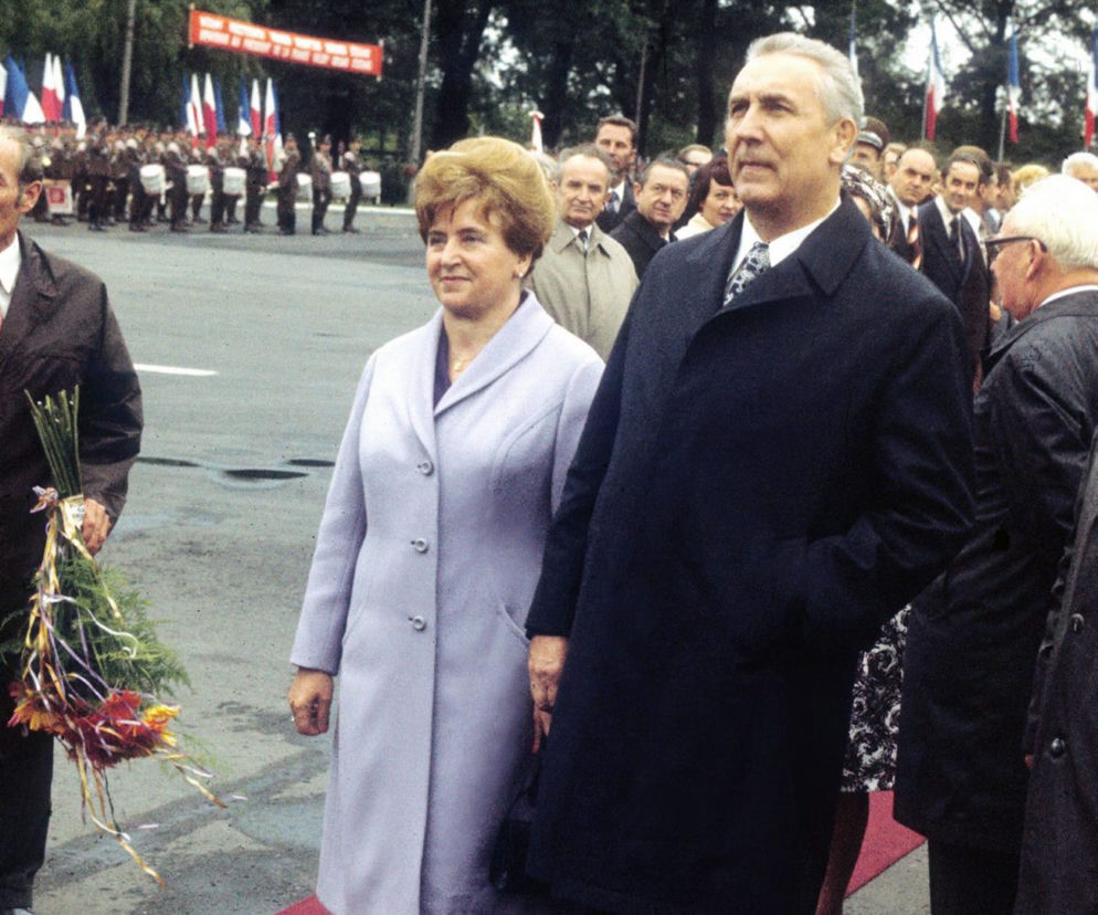 Edwar Gierek z żoną Stanisławą
