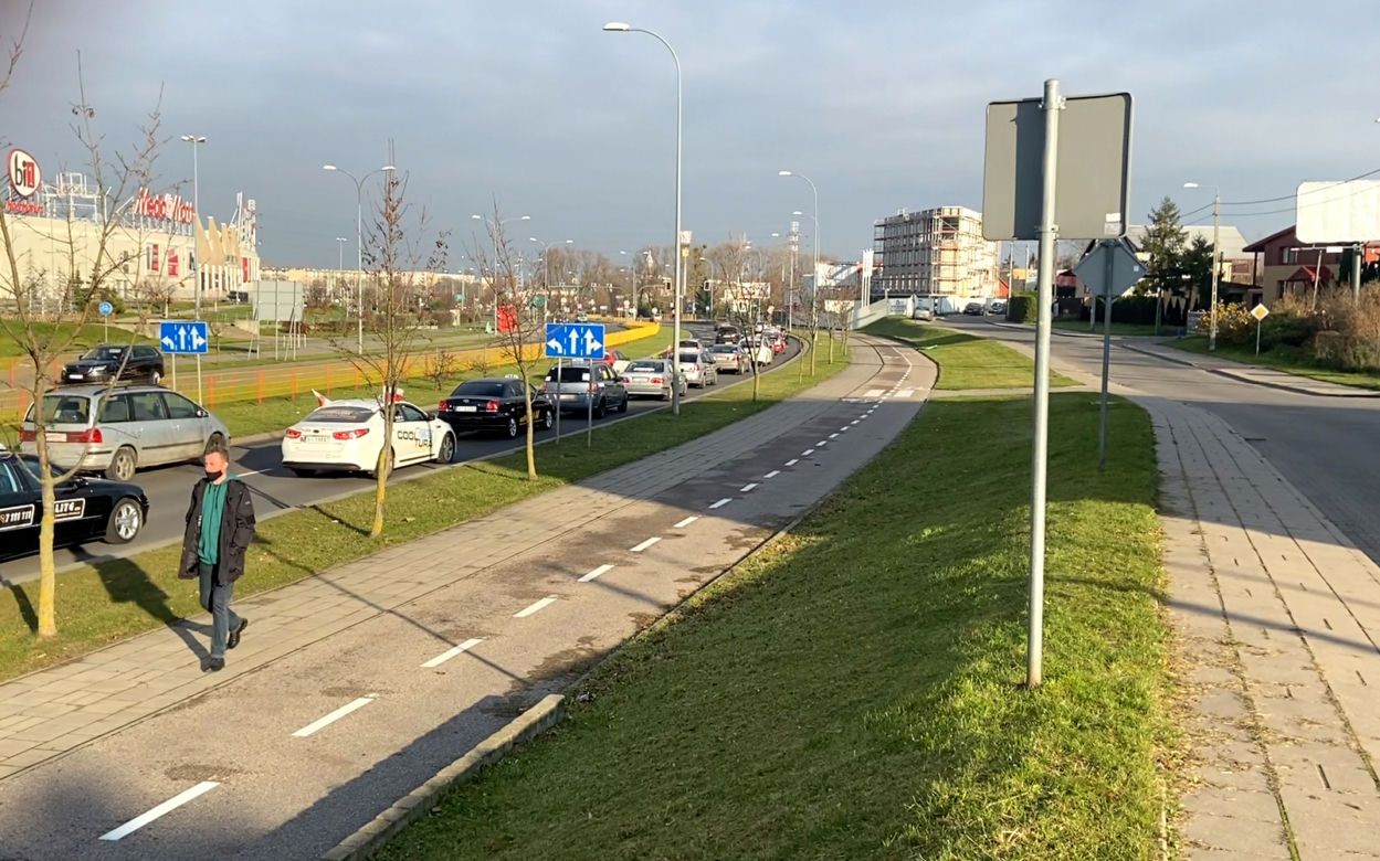 Białystok. Protest taksówkarzy 25.XI.2020