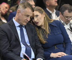 Magdalena Sobkowiak-Czarnecka podczas Warszawskich Targów Obronnych w Expo XXI
