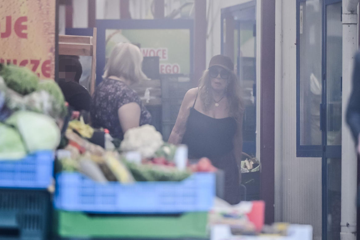 Agnieszka Perepeczko wystroiła się na bazar