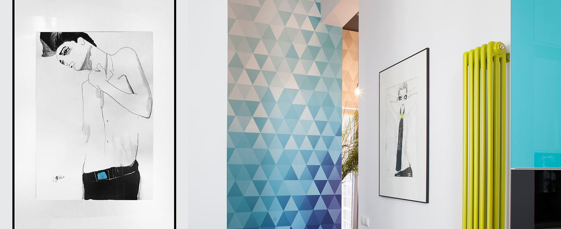 Loft z akcentem koloru