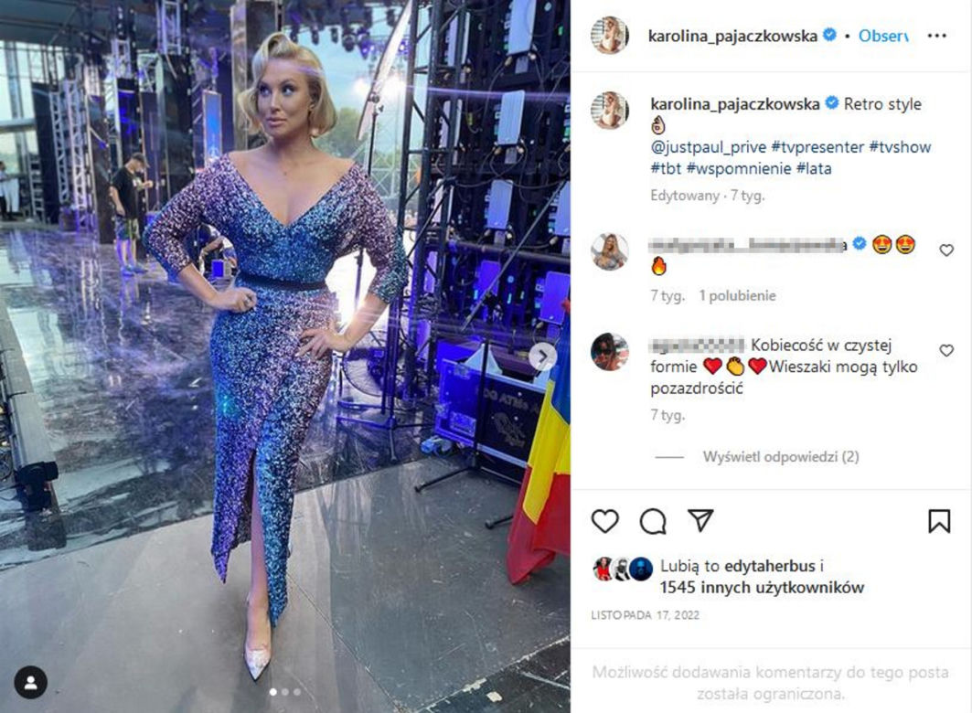 Karolina Pajączkowska w seksownych kreacjach