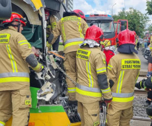 Zderzenie dwóch tramwajów w Poznaniu