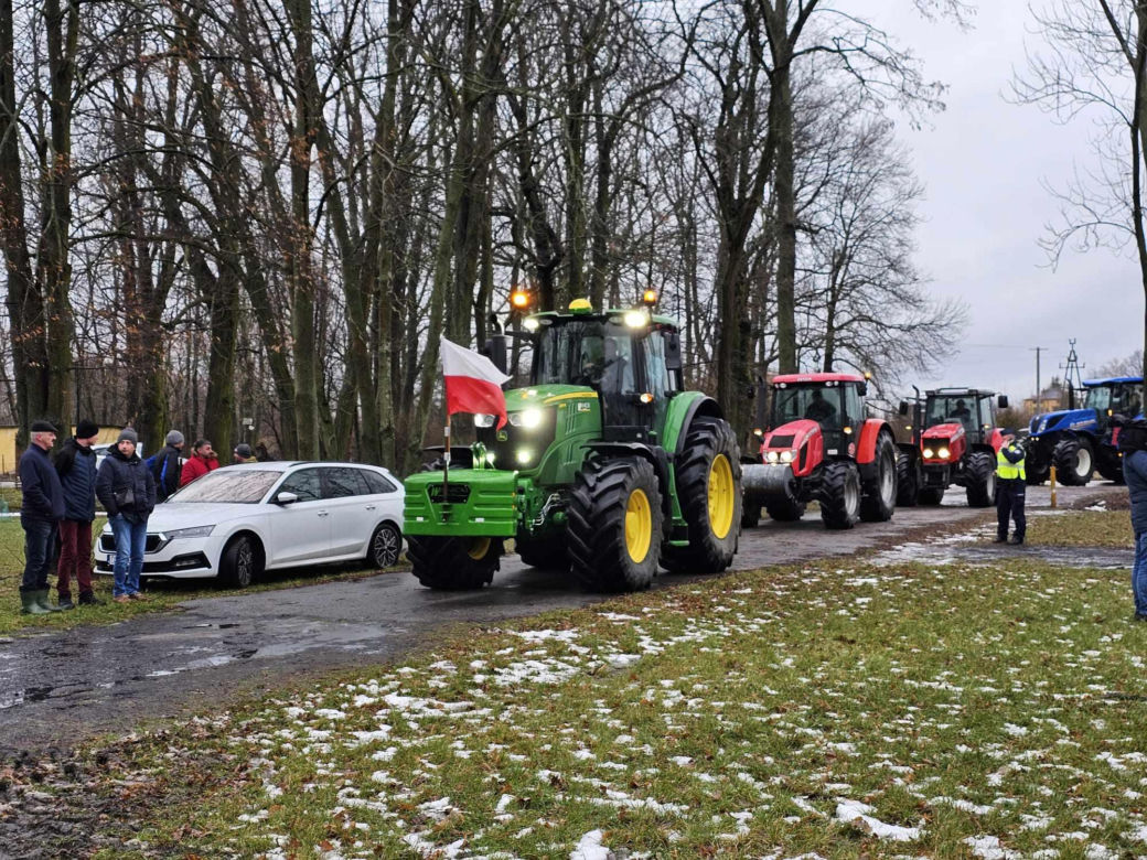 Protest rolników w Piotrkowie Trybunalskim