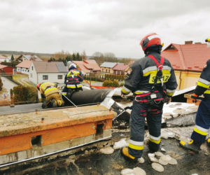Silny wiatr na Podkarpaciu 17.01.2022. Uszkodzone dachy na szkołach! 