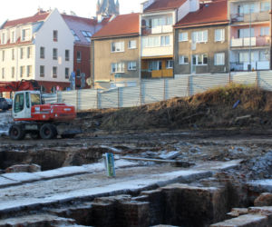 Wykopaliska w miejscu hotelu Arkona