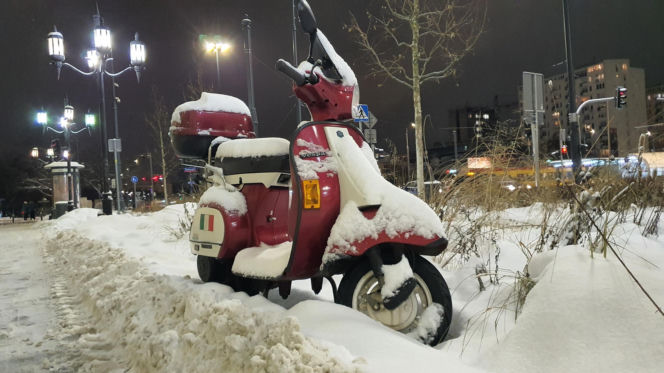 Zimowe utrudnienia w Warszawie