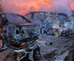 Parking w miejscowości Tyszki-Łabno na Podlasiu zmienił się w piekło!