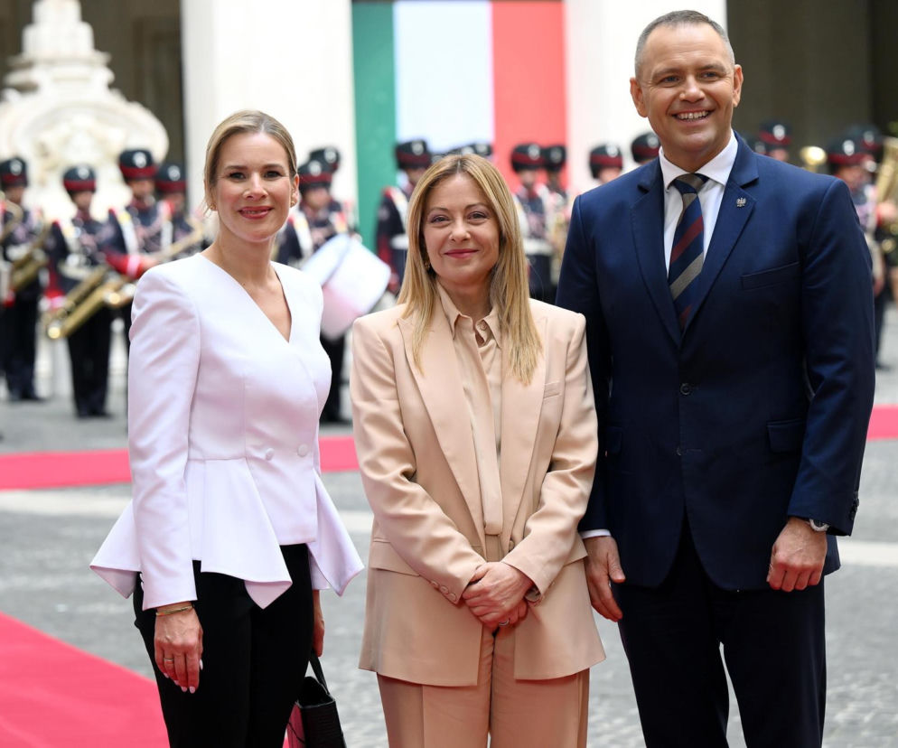 Marta Nawrocka we Włoszech