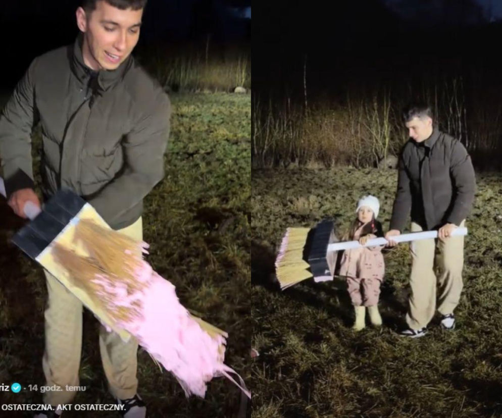 Friz z córką na straszeniu dzików