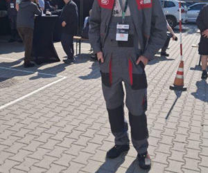 Paweł Kluska na zawodach w Warszawie