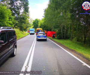 Łódzkie: Tragiczny wypadek w Teofilowie. Nie żyje 33-letni motocyklista